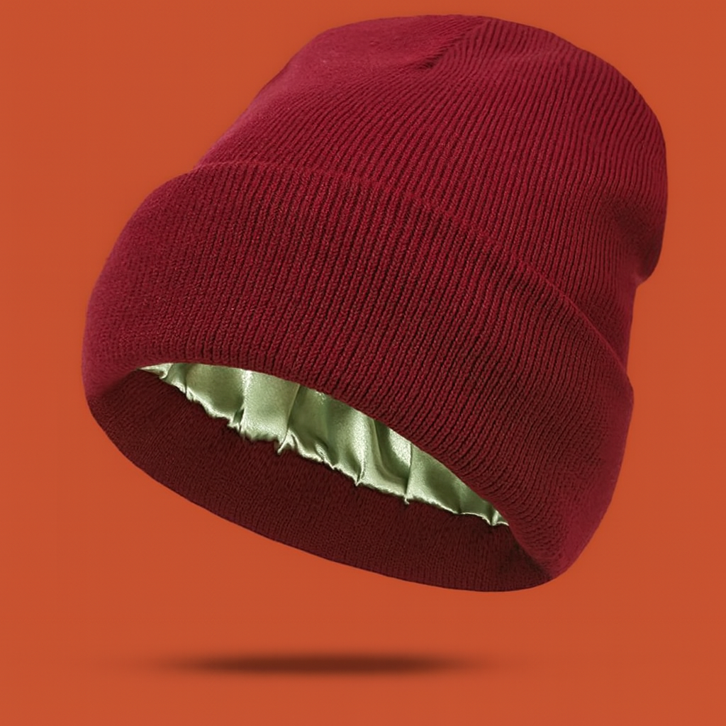 Satina Premium Satin-Lined Winter Beanie